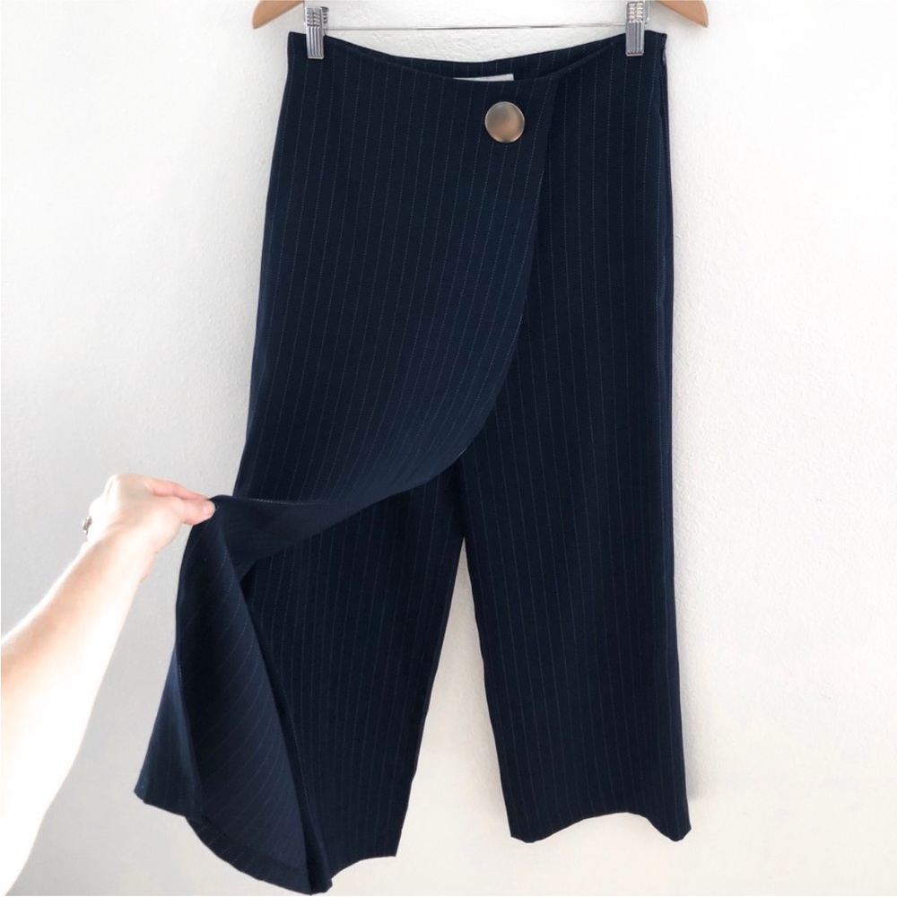 NWOT Pixie Market striped navy wide leg pants chic boho bohemian size small - Picture 5 of 9